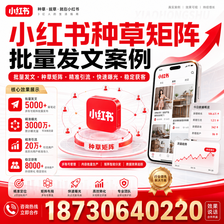 琼海小红书种草矩阵批量发文案例