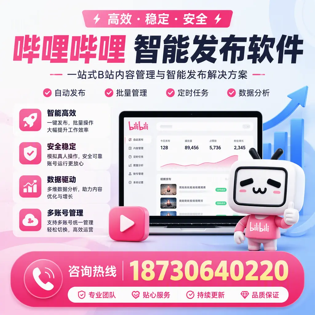 哔哩哔哩智能发布软件适用场景分析：在 琼海 的最佳实践