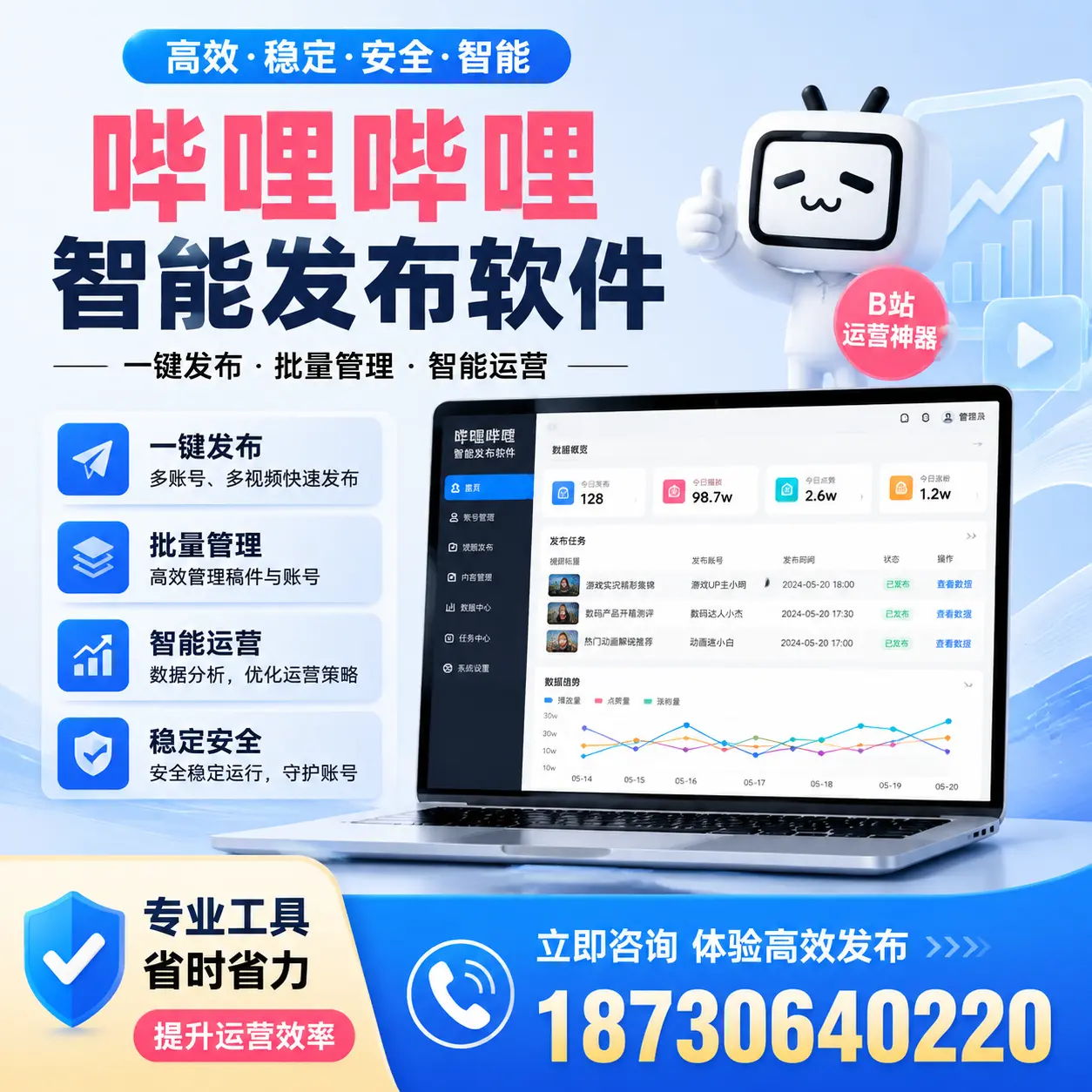 解密哔哩哔哩智能发布软件：功能与优势分析在 琼海