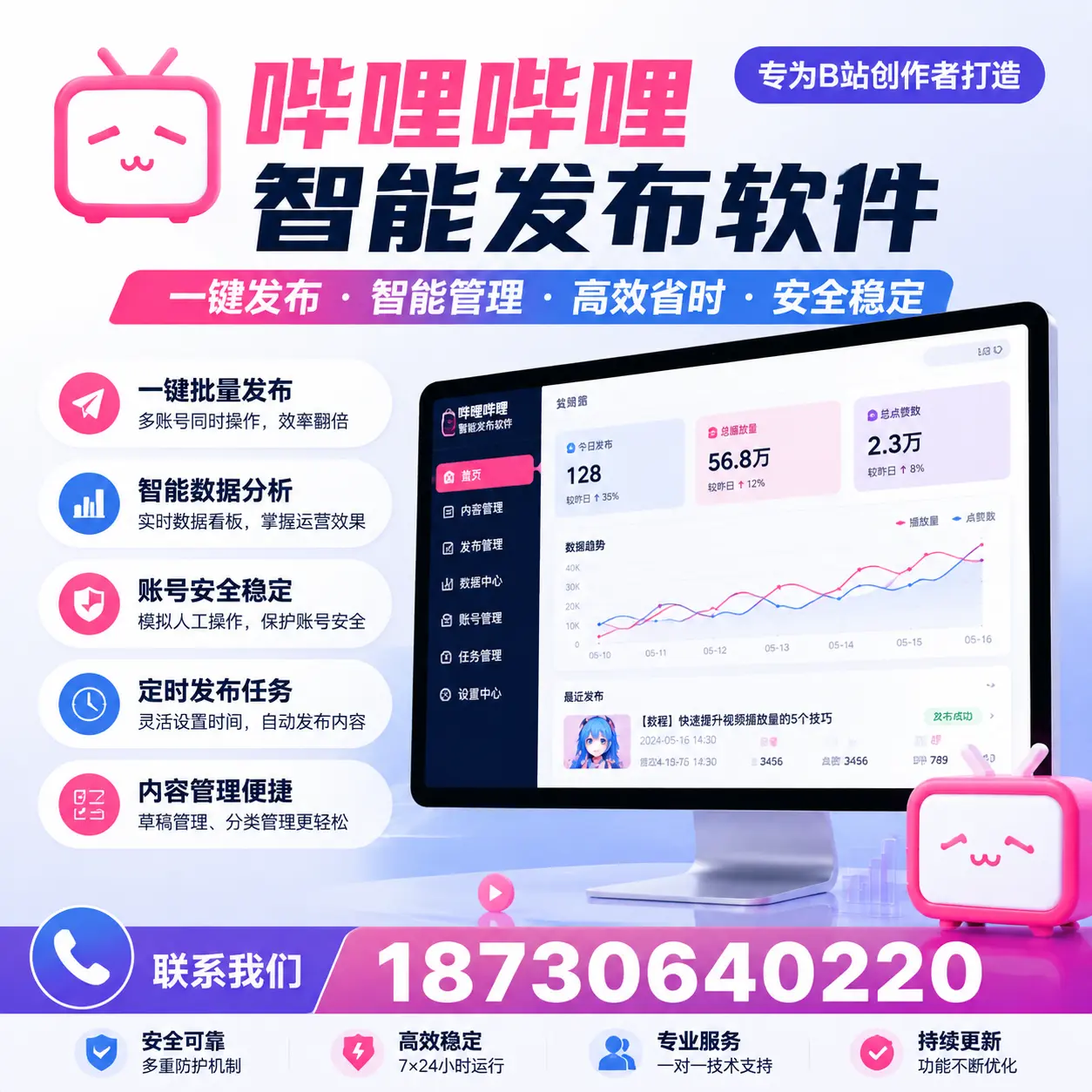 如何选择适合的哔哩哔哩智能发布软件？琼海 用户必看